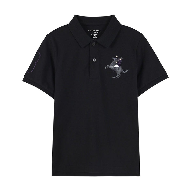 Kids' Napoleon Polo: Classic Piqué, Bold Embroidery, All - Day Comfort 4 Y - Shop Giordano