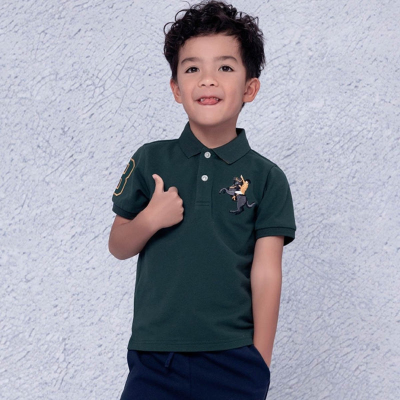 Kids' Napoleon Polo: Classic Piqué, Bold Embroidery, All - Day Comfort 4 Y - Shop Giordano