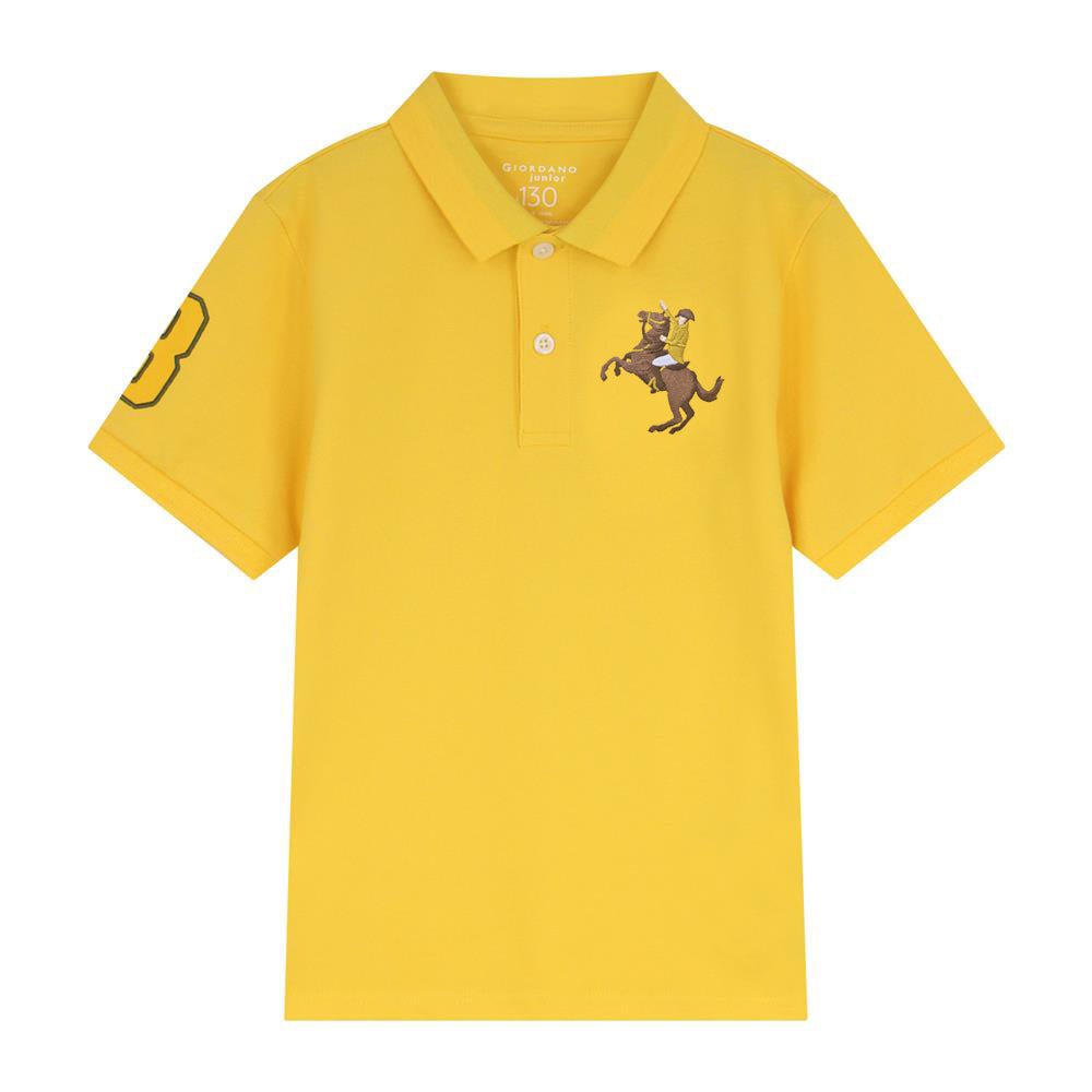 Kids' Napoleon Polo: Classic Piqué, Bold Embroidery, All - Day Comfort - Giordano