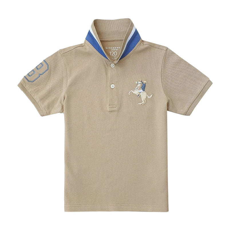 Kids' Napoleon Polo: Classic Piqué, Bold Embroidery, All - Day Comfort 4 Y - Shop Giordano