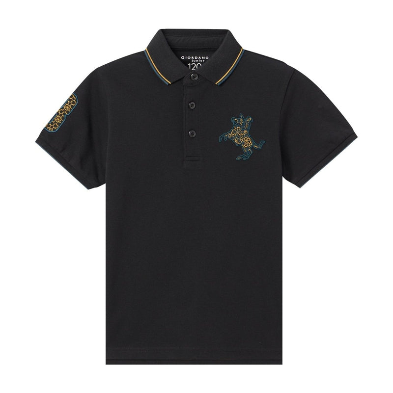Kids' Napoleon Polo: Classic Piqué, Bold Embroidery, All - Day Comfort 100 - Shop Giordano