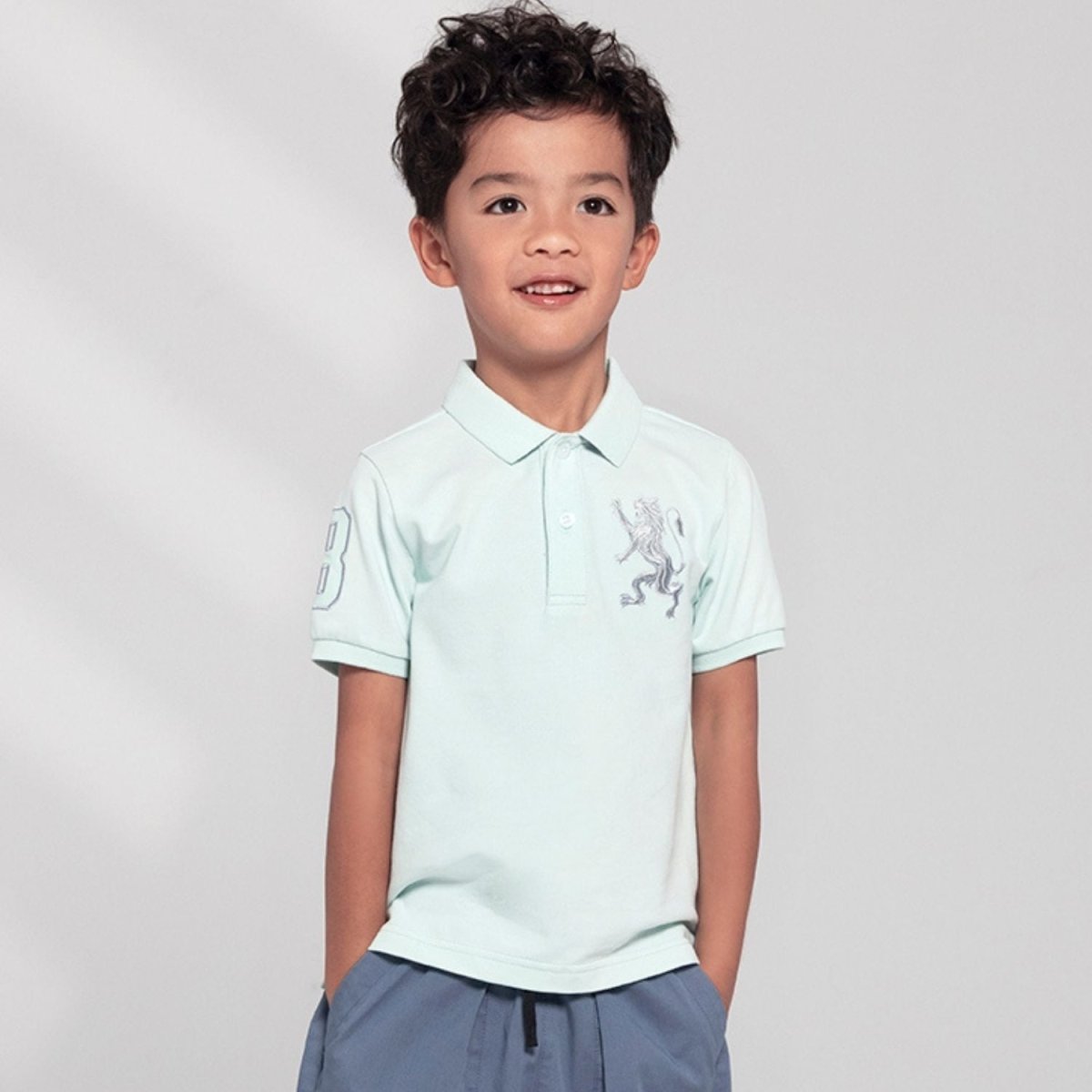 Kids' Napoleon Polo: Classic Piqué, Bold Embroidery, All - Day Comfort - Giordano