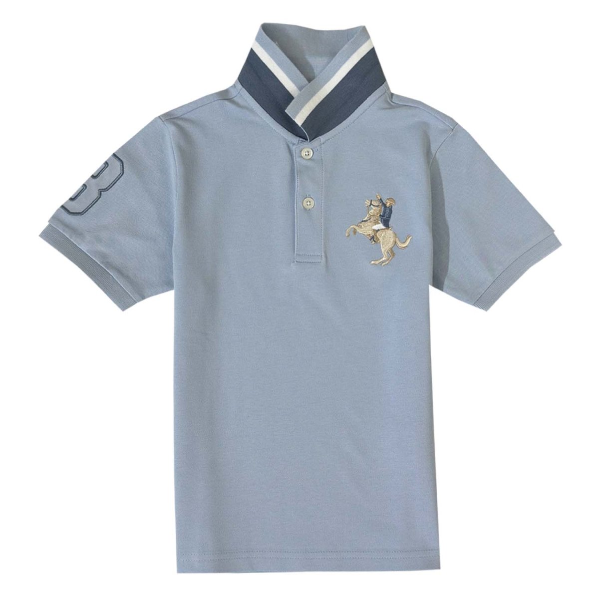 Kids' Napoleon Polo: Classic Piqué, Bold Embroidery, All - Day Comfort - Giordano