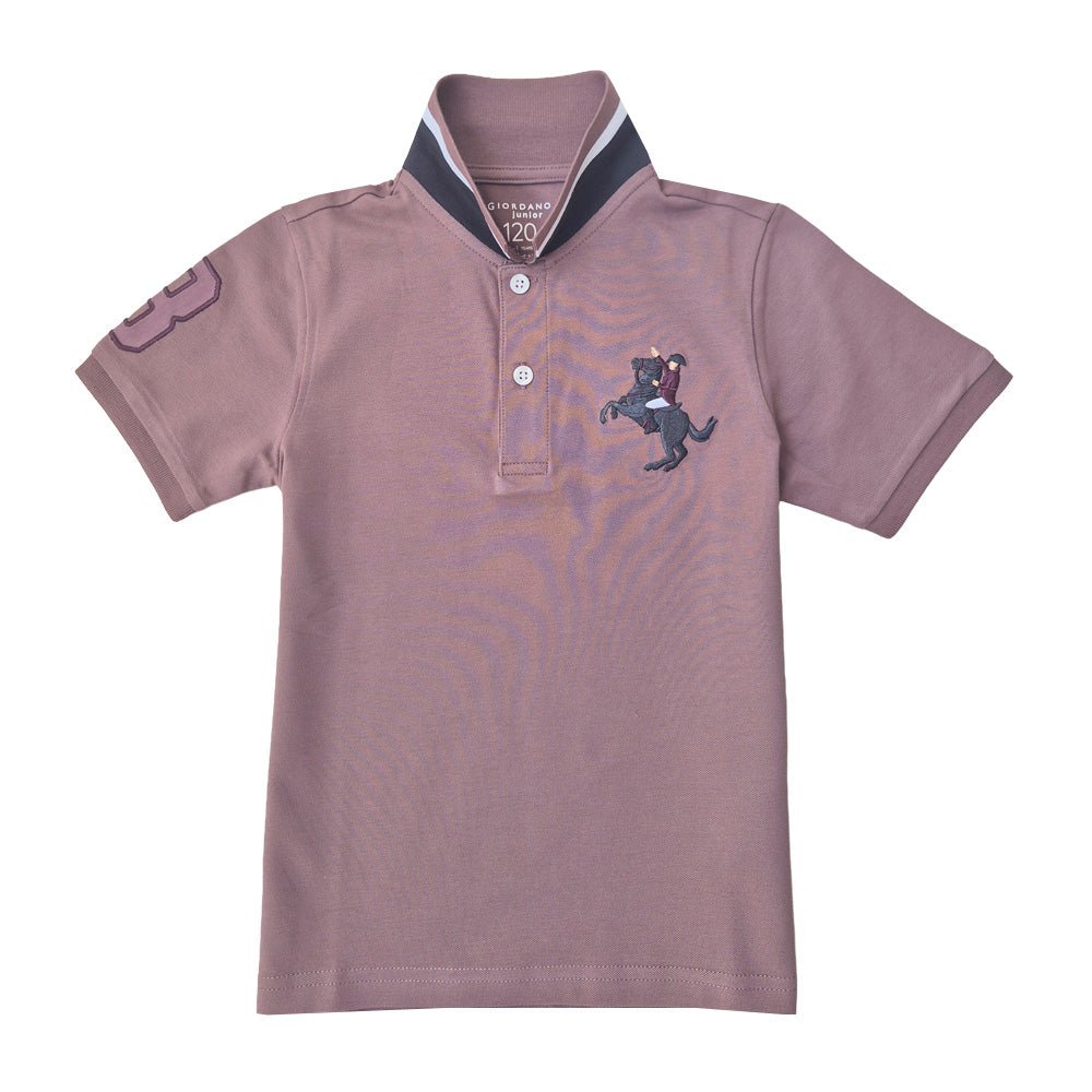 Kids' Napoleon Polo: Classic Piqué, Bold Embroidery, All - Day Comfort - Giordano