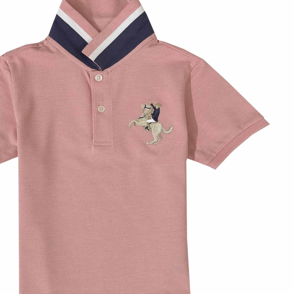 Giordano Kid's' Napoleon Polo: Classic Piqué, Bold Embroidery, All-Day Comfort - Premium Polo