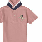 Giordano Kid's' Napoleon Polo: Classic Piqué, Bold Embroidery, All-Day Comfort - Premium Polo