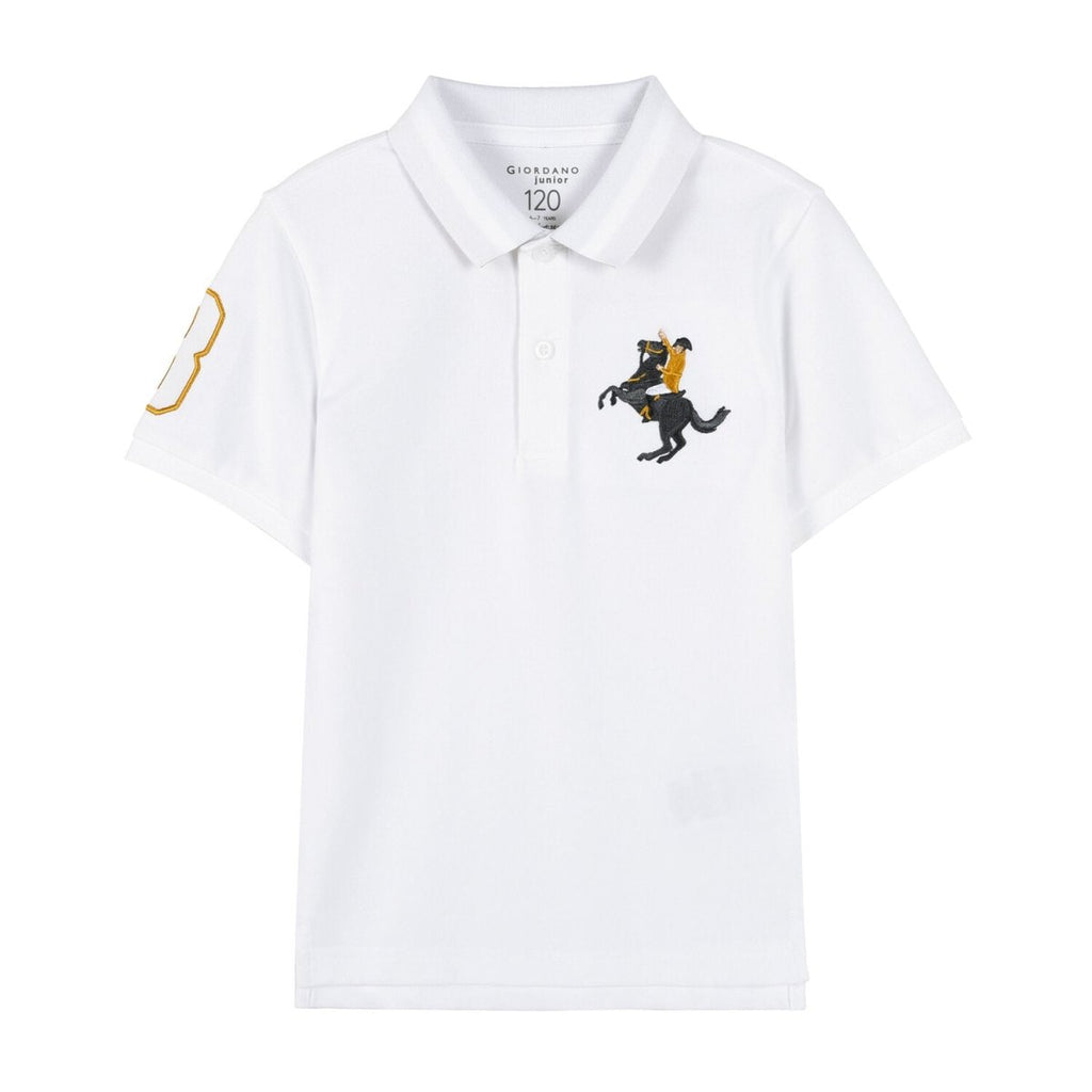 Kids' Napoleon Polo: Classic Piqué, Bold Embroidery, All - Day Comfort 4 Y - Shop Giordano