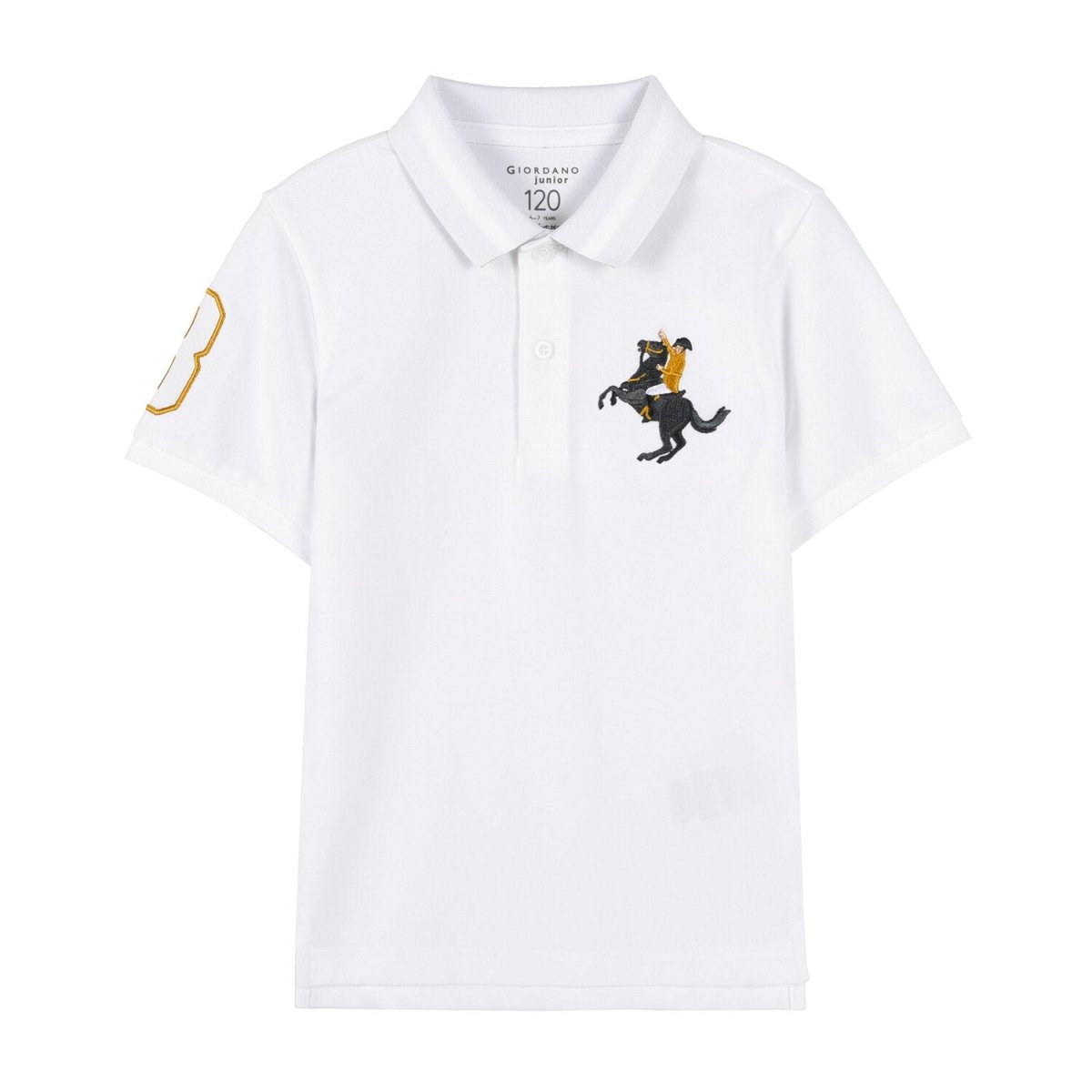 Kids' Napoleon Polo: Classic Piqué, Bold Embroidery, All - Day Comfort 4 Y - Shop Giordano