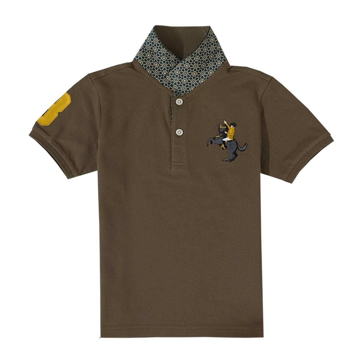Kids' Napoleon Polo: Classic Piqué, Bold Embroidery, All - Day Comfort - Giordano