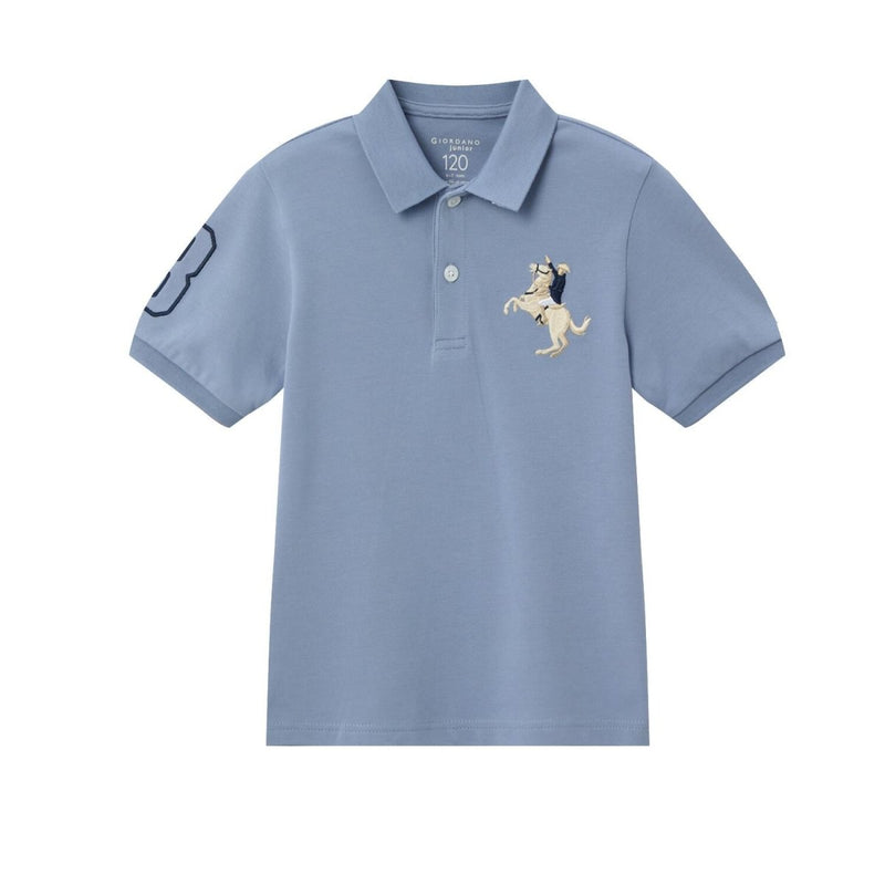 Kids' Napoleon Polo: Classic Piqué, Bold Embroidery, All - Day Comfort 4 Y - Shop Giordano