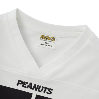 Kid's Peanuts 75Th Anniversary Snoopy Football Jersey Tee - Giordano