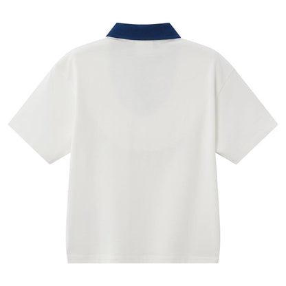 Kid's Peanuts Snoopy Cotton Jersey Polo Shirt - Giordano
