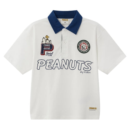 Kid's Peanuts Snoopy Cotton Jersey Polo Shirt - Giordano