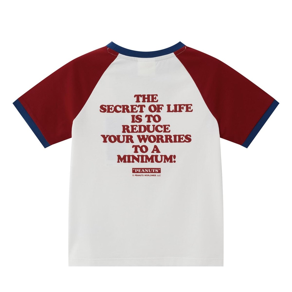 Kid's Peanuts Snoopy Raglan Tee - White & Red Graphic T-Shirt - Giordano