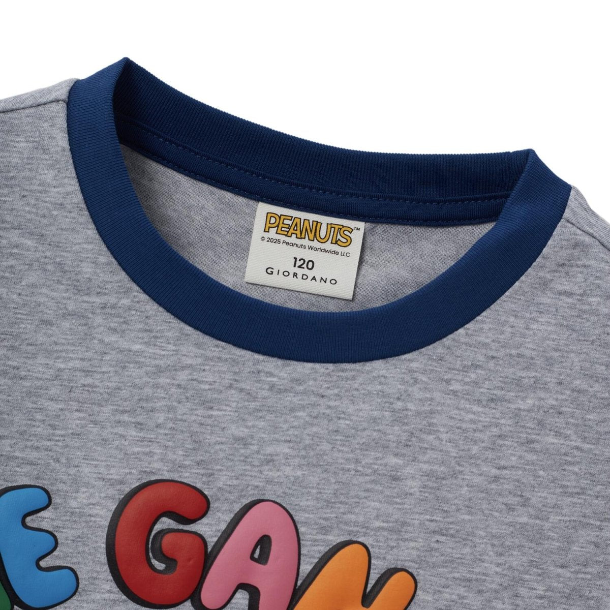 Kid's Peanuts Snoopy Raglan Tee - White & Red Graphic T-Shirt - Giordano