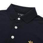 Kids Pique Flat Knit Collar Short Sleeve Slim Fit Small Napoleon Embroidery Bold Polo 100 - Shop Giordano