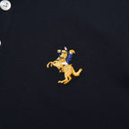 Kids Pique Flat Knit Collar Short Sleeve Slim Fit Small Napoleon Embroidery Bold Polo 100 - Shop Giordano