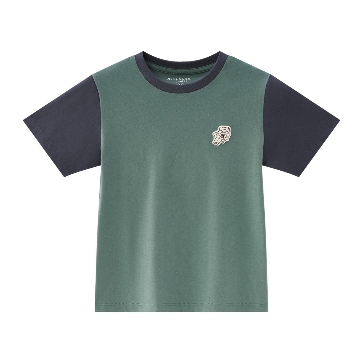 Giordano Kid's' Printed Cotton T-Shirt - Crew Neck Short Sleeve - Premium Print Tee