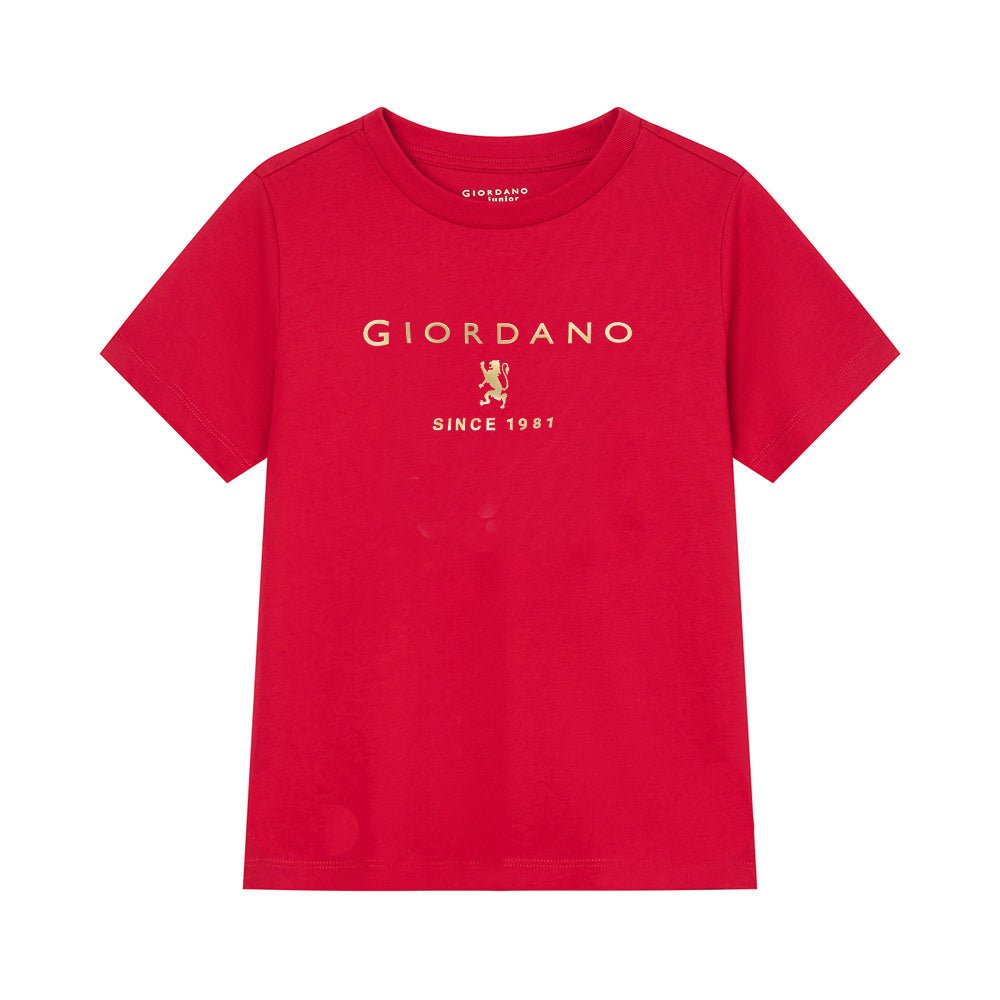 Giordano Kid's Regular Fit Cotton Crew Neck Printed Tee - first_variant_option_2 Premium Print Tee for Giordano