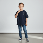 Giordano Kid's' Regular Fit Cotton Crew Neck Printed Tee - Premium Print Tee
