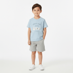 Giordano Kid's' Regular Fit Cotton Crew Neck Printed Tee - Premium Print Tee