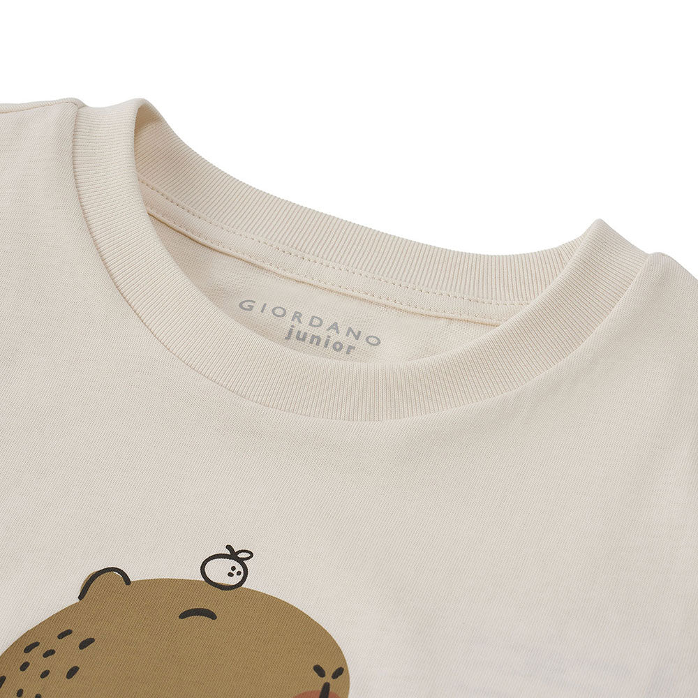 Kids’ Regular Fit Cotton Crew Neck Printed Tee - Giordano