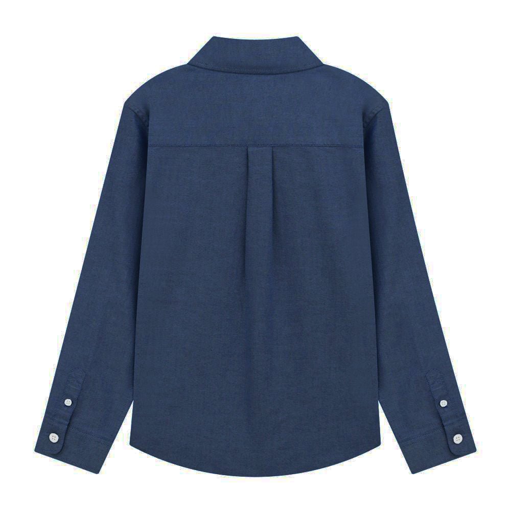 Kids' Regular Fit Cotton Oxford Long Sleeve Shirt 4 Y - Shop Giordano