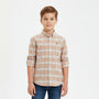 Kids' Regular Fit Cotton Oxford Long Sleeve Shirt 4 Y - Shop Giordano