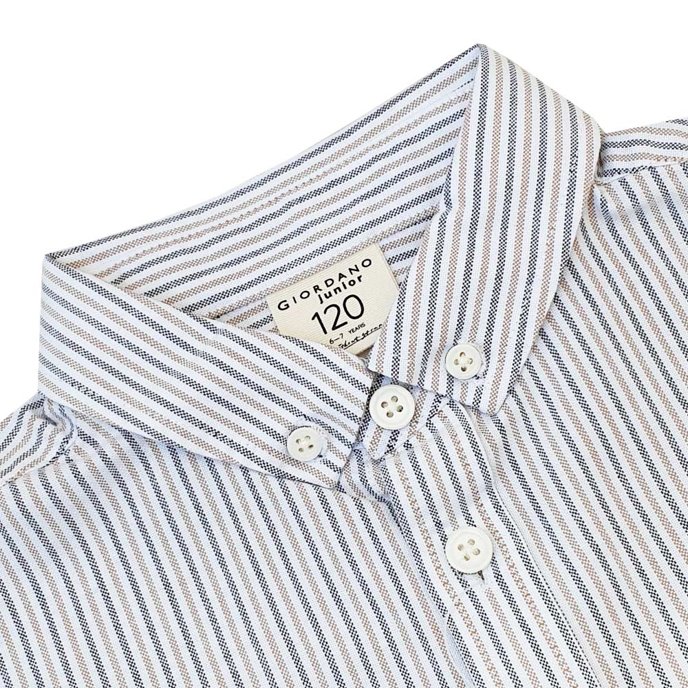 Giordano Kid's Regular Fit Cotton Oxford Long Sleeve Shirt - Premium Shirts
