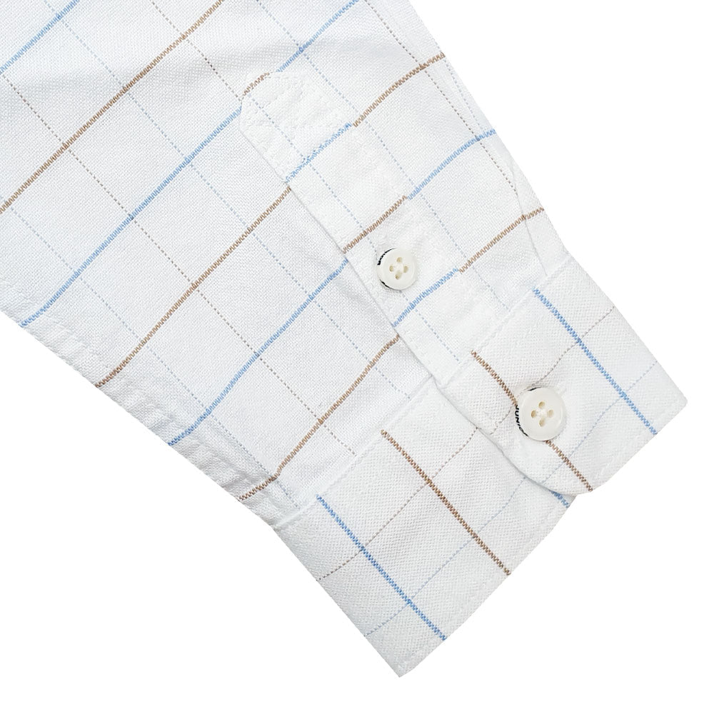 Kids' Regular Fit Cotton Oxford Long Sleeve Shirt 4 Y - Shop Giordano