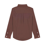 Kids' Regular Fit Cotton Oxford Long Sleeve Shirt 4 Y - Shop Giordano