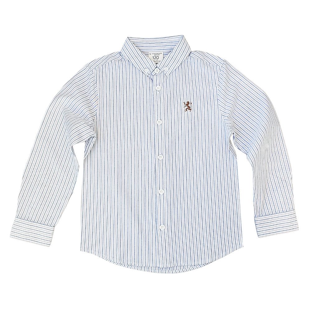 Giordano Kid's Regular Fit Cotton Oxford Long Sleeve Shirt - Premium Shirts