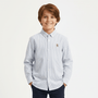 Kid's Regular Fit Cotton Oxford Long Sleeve Shirt 4 Y - Shop Giordano