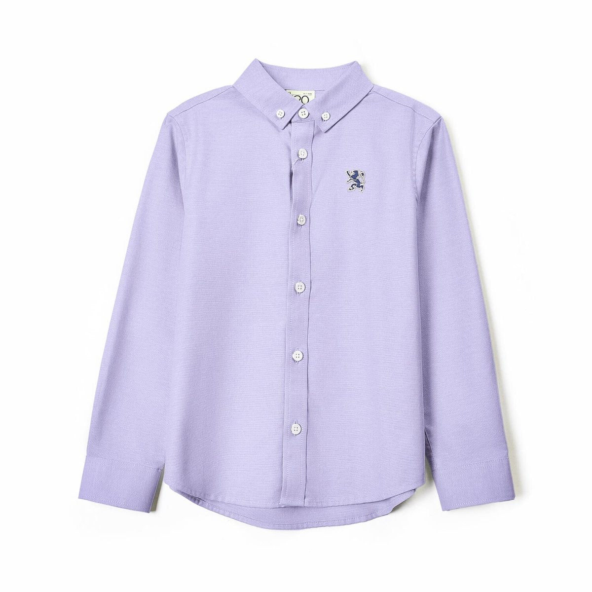 Kids' Regular Fit Cotton Oxford Long Sleeve Shirt 4 Y - Shop Giordano