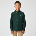 Giordano Kid's Regular Fit Cotton Oxford Long Sleeve Shirt - first_variant_option_2 Premium Shirts for Giordano
