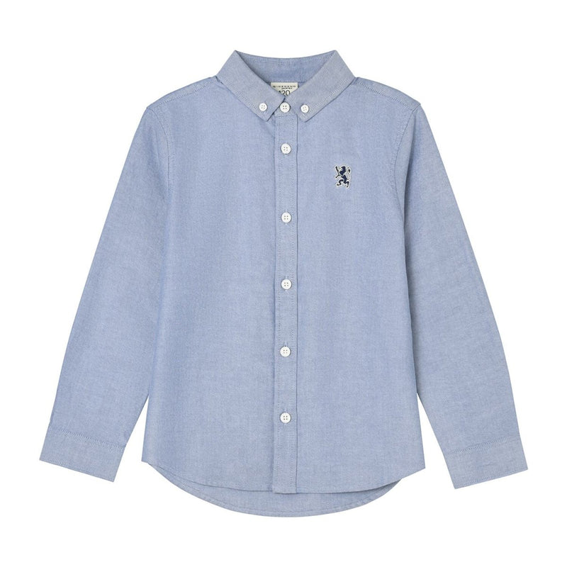 Kids' Regular Fit Cotton Oxford Long Sleeve Shirt 4 Y - Shop Giordano