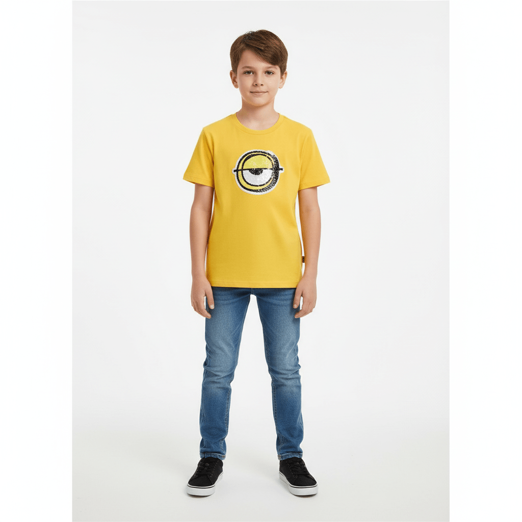 Kids’ Regular Fit Crew Neck Print Tee| Minion Collection 4 Y - Shop Giordano