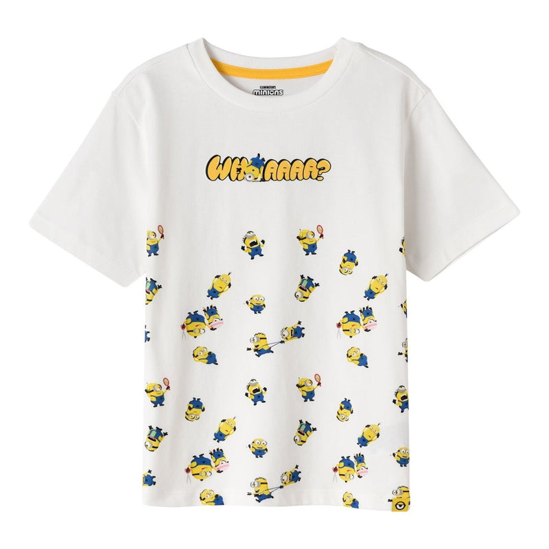 Giordano Kid's' Regular Fit Crew Neck Print Tee| Minion Collection - Premium Print Tee
