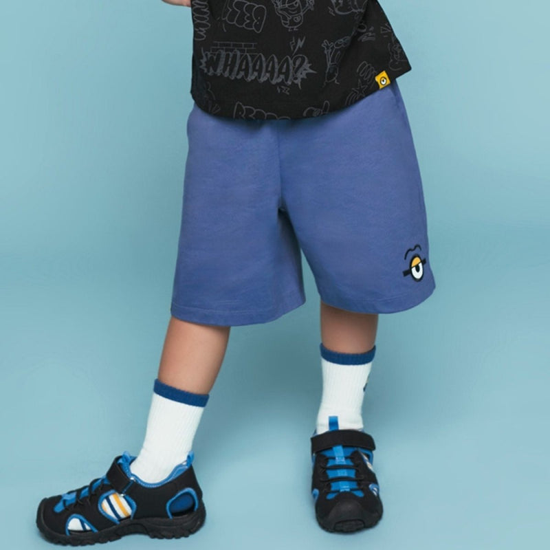 Kids’ Regular Fit Elastic Waist Interlock Shorts | Minion Collection 4 Y - Shop Giordano