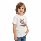 Kids' Regular Fit Tom & Jerry Graphic Print Tee 4 Y - Shop Giordano