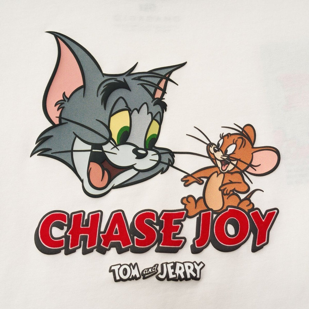 Kids' Regular Fit Tom & Jerry Graphic Print Tee 4 Y - Shop Giordano