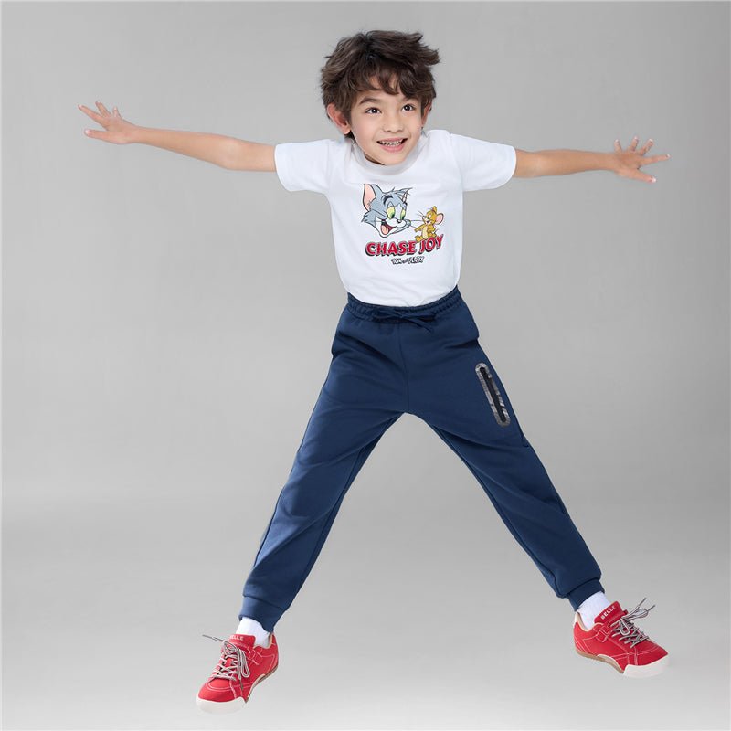 Kid's Regular Taper Stretch Interlock Jogger With Elastic Waist 4 Y - Shop Giordano