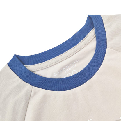 Kids' Relaxed Fit Cotton - Blend Crew Neck Printed Tee - Giordano