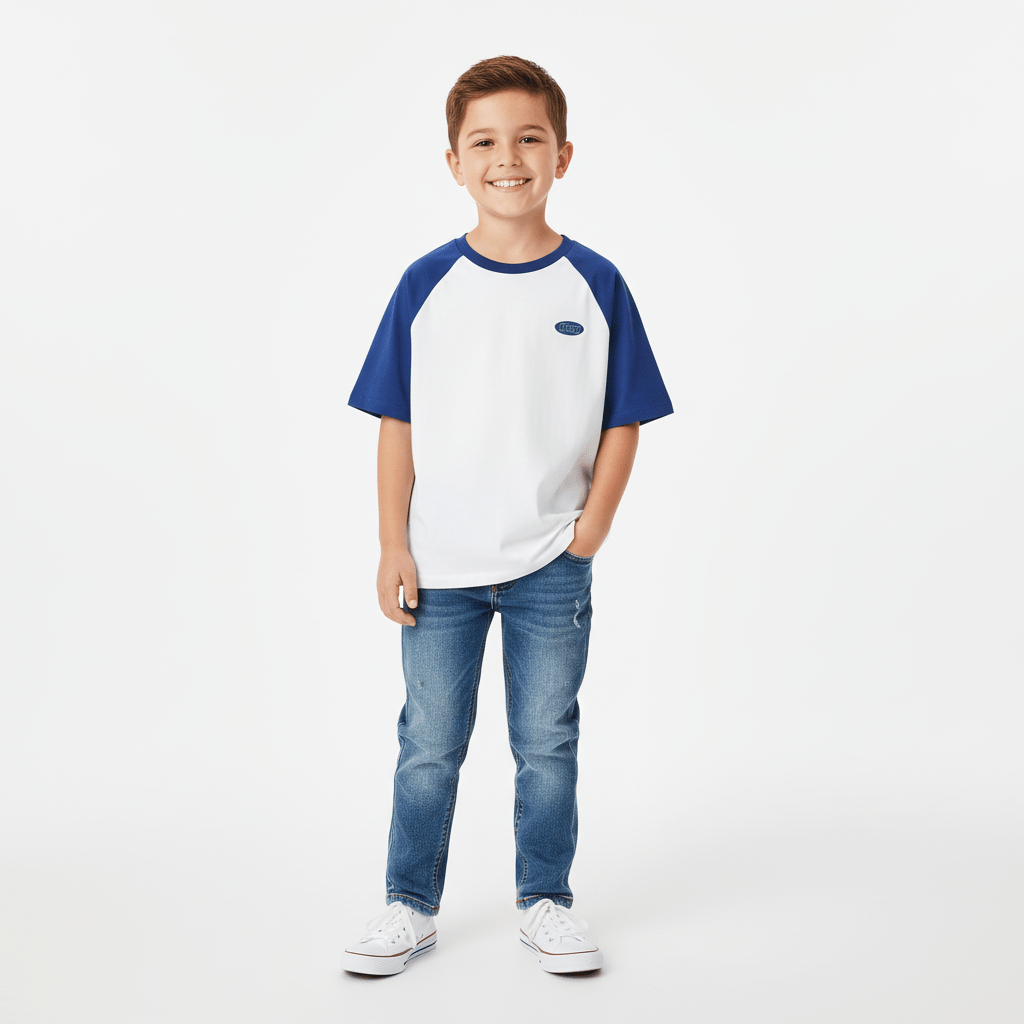Kids' Relaxed Fit Cotton - Blend Crew Neck Printed Tee 4 Y - Shop Giordano