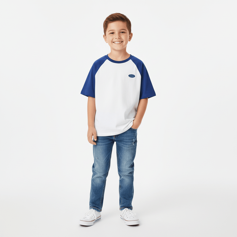 Kids' Relaxed Fit Cotton - Blend Crew Neck Printed Tee 4 Y - Shop Giordano
