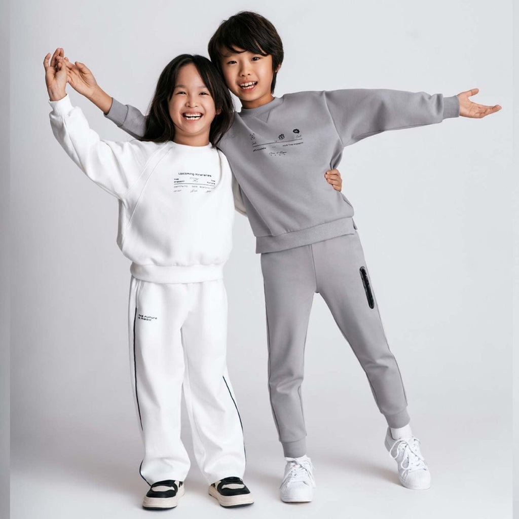 Giordano Kid's Relaxed Straight Interlock Pant With Elastic Waist - first_variant_option_2 Premium Pants for Giordano