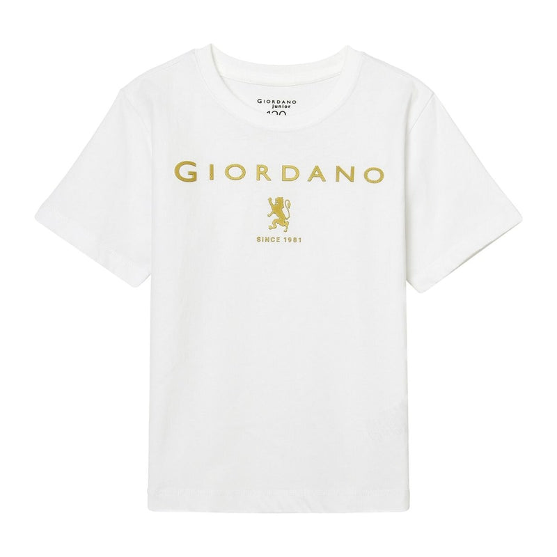 Kids’ Signature Printed Crew Neck Cotton Jersey Tee 4 Y - Shop Giordano