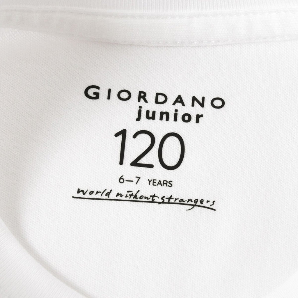 Kids’ Signature Printed Crew Neck Cotton Jersey Tee 4 Y - Shop Giordano