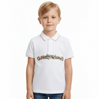 Giordano Kids Slim Fit Cotton Lycra Embroidered Bold Polo - Premium Polo