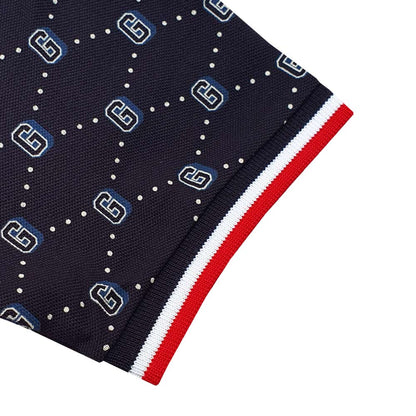 Kids' Slim Fit Cotton - Lycra Piqué Polo | All - Over Print - Giordano